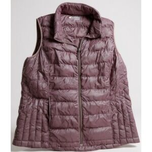 HeatKeep Women's Down Puffer Vest Arctic Plum Pink Warm Quilted XL